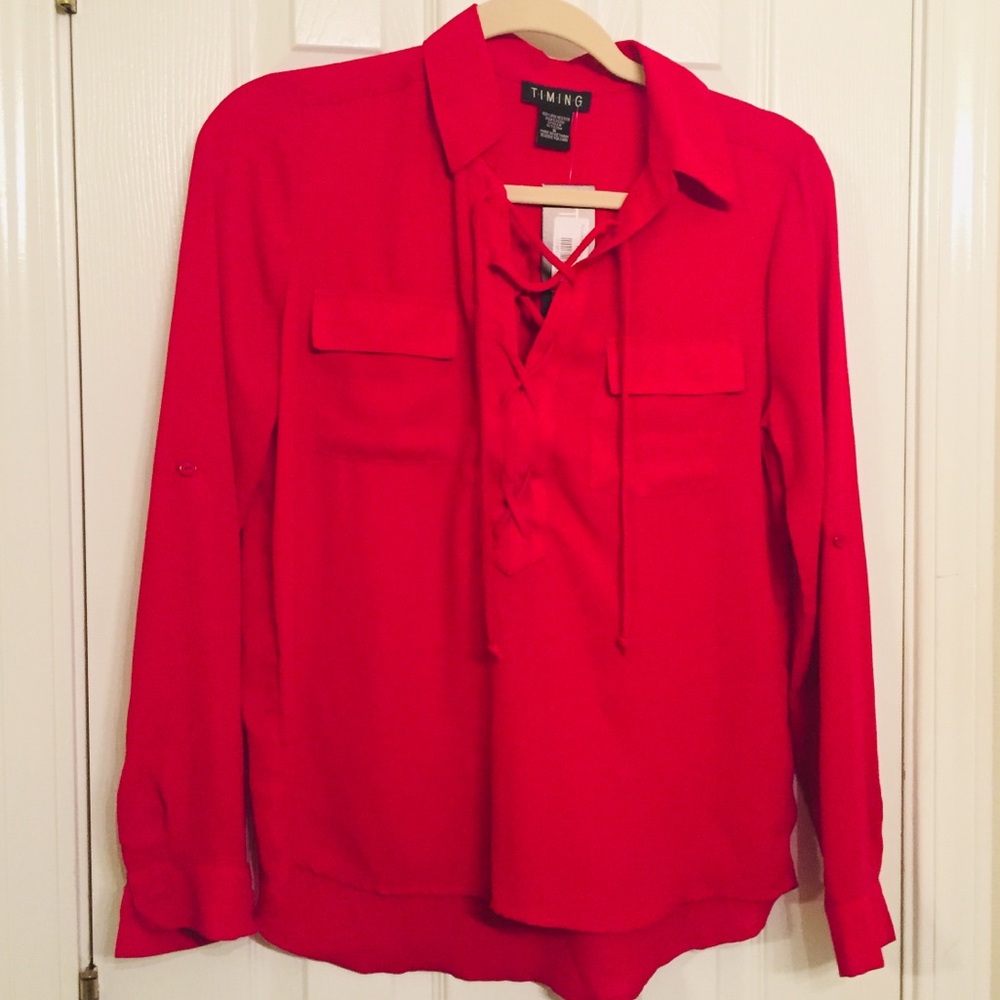 NWT Red Blouse